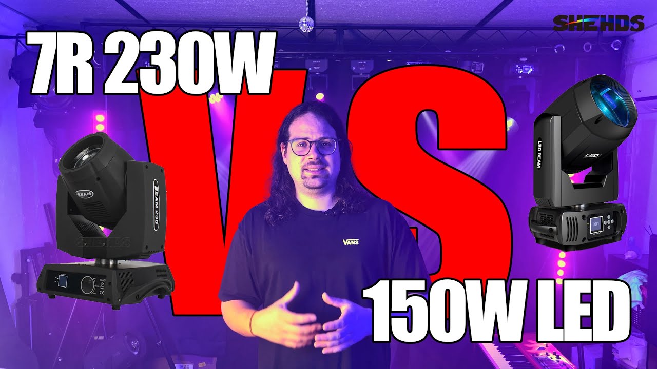 SHEHDS BEAM 150w LED vs. SHEHDS BEAM 7R 230w