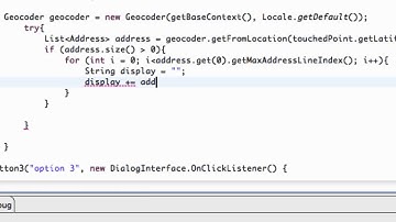 Android Application Development Tutorial   137   Geocoding a Location for an Address