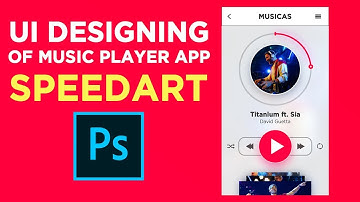 UI Design of Music Player App | Speed Art | Shayan Saha