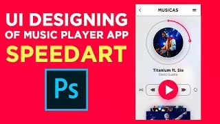 UI Design of Music Player App | Speed Art | Shayan Saha screenshot 3
