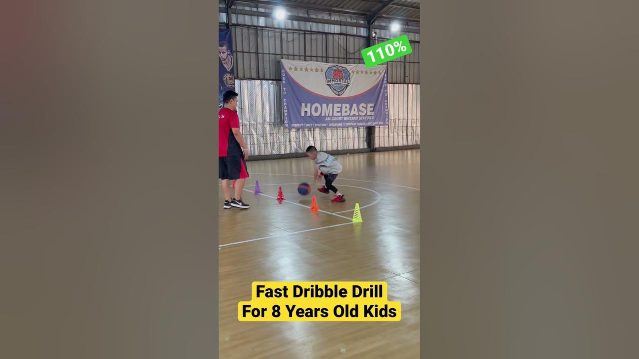 Simple Fast Dribble Drill for 8 Years Old Kids & Beginners to Improve
