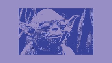 ☆C64-PetsciiTextArtVideos/2021☆:  C64 Star Wars/There is no Try (C64 BASIC Blue PETSCII)