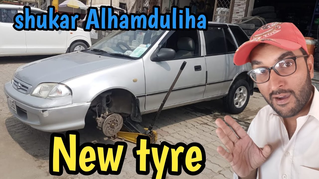 Car k tyre karab ho gaye new dalwaye buhat karcha ho gaya 😄