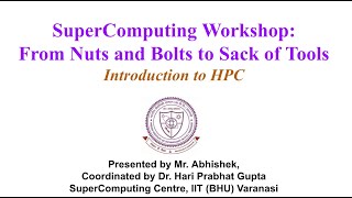 SuperComputing: Module 1-Introduction to HPC