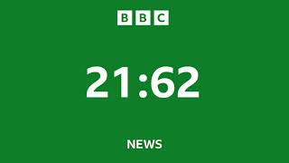 BBC news countdown timer 87 second. (GREEN SCREEN)