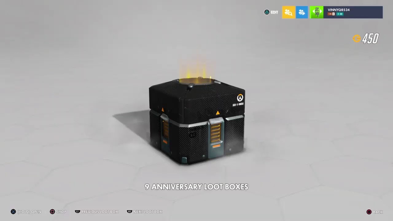 Opening 24 anniversary loot boxes