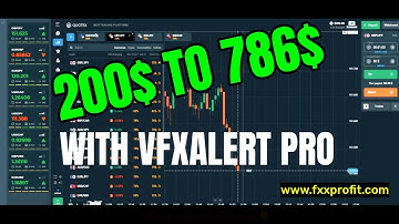 vfxAlert pro signal super power - deposit 200$ withdraw 786$ in 4 trades - Binary options strategy