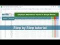 Employee Attendance Tracker in Google Sheets | Step by Step tutorial