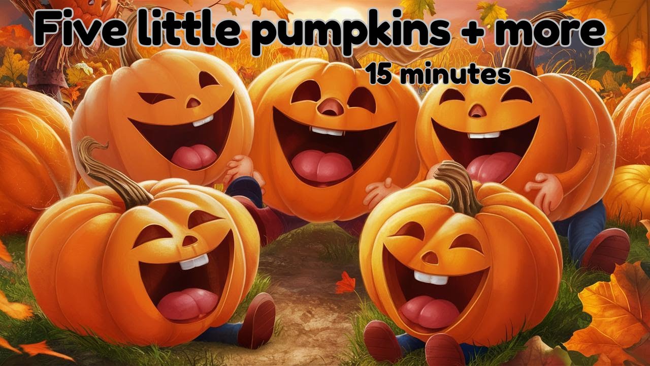 Five little pumpkins + more Halloween spooky songs #halloween - YouTube