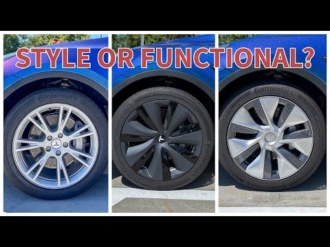 Tested: Model Y Wheel Caps - Just For Style Or Actual Efficiency Improvement?
