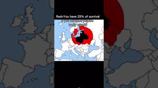 A Nuke is being dropped! Where will you hide? #shorts #nuke #map #bomb #europe