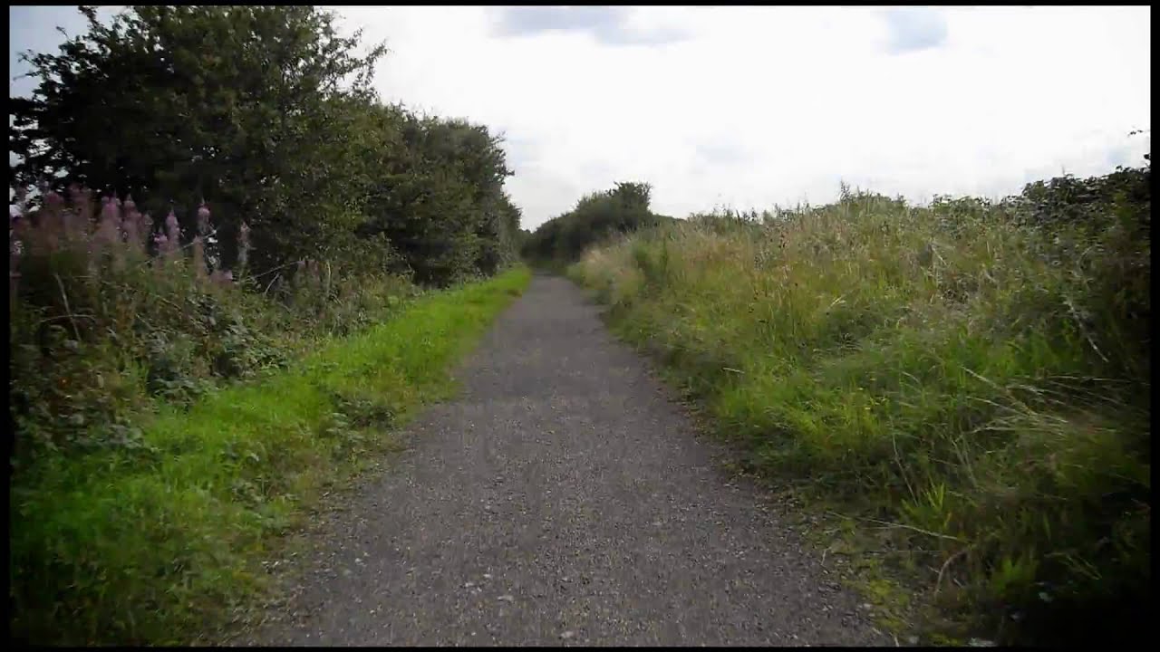 Old Hull to Hornsea Railway Line Bike Ride Time Lapse HD