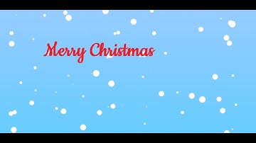 Create snowfall with particles-js|HTML & CSS