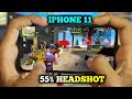 Full handcam iphone 11 free fire max | 55% headshot Barmuda map | solo vs squad full gameplay
