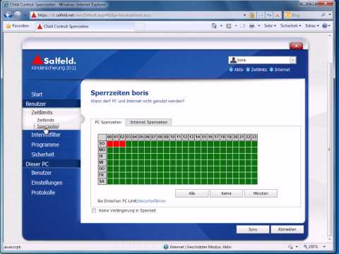 Salfeld Kindersicherung - Internet Fernsteuerung