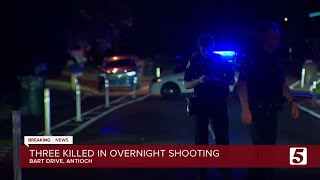 Metro Police searching for gunman after deadly triple shooting Friday night