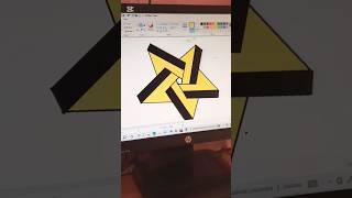 Ms paint 🎨 3D design #utevti#shorts#computer#tipsandtricks#crocodile#viral#shorts#mspaint