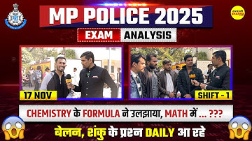 MP POLICE CONSTABLE EXAM ANALYSIS 2025 MP POLICE CONSTABLE EXAM REVIEW 2025 MP POLICE CONSTABLE 2025