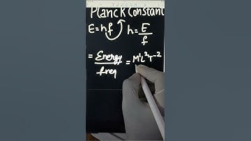 Planckconstant trick to find dimensional formula of planck constant #class11 💝