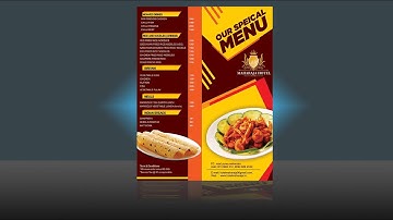 How to design menu card tutorial in corel draw