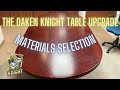 The oaken knight game table upgrade  how to select materials