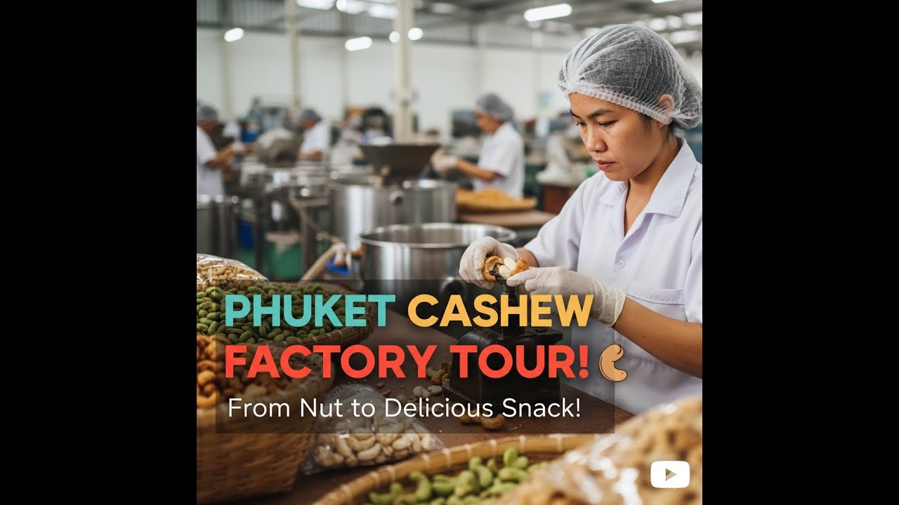 PHUKET CASHEW FACTORY TOUR! 🤯 From Raw Nut to Delicious Thai Snack (Must See) 