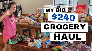 Huge Grocery Haul! What I got for my family of seven!
