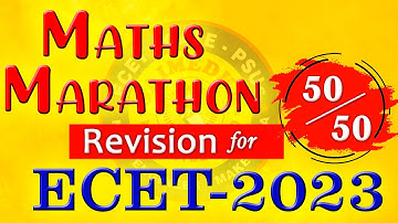 MATHS MARATHON REVISION SCHEDULE FOR ECET - 2023|| LIVE SESSIONS || SAIMEDHA KOTI II