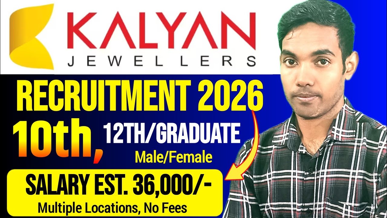 Kalyan Jewellers Recruitment 2026 | Apply Online + Interview Questions & Answers.