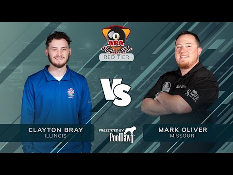 Clayton Bray VS Mark Oliver - 2022 APA 8-Ball Classic - Red Tier