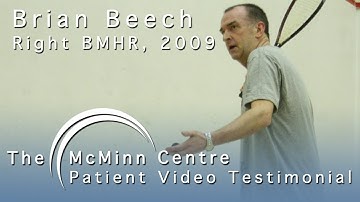 Squash with a BMHR (Birmingham Mid Head Resection) Hip Replacement - Brian Beech
