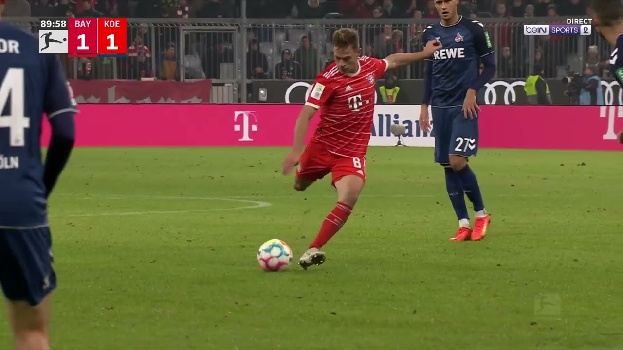 Bayern Munich  Le missile compltement FOU de Kimmich contre Cologne 