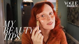 Karen Elson's Festive Copper Eye Look | My Beauty Tips | Vogue Paris