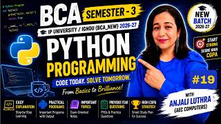 Python Programming | Semester - 3 | BCA | DAY 19 | Reading / Writing Binary Files in Python
