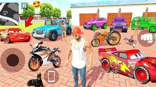 🤩 Franklin Purchase Lighting McQueen Car 🥳🥰 In Indian Theft Aura Simulator Gameplay 🔥