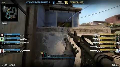 M4A1-S & AWP Ace and 1v4 clutch on Mirage