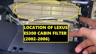 How to Change Cabin Filter Lexus ES300 #lexus #carknowledge #cartips