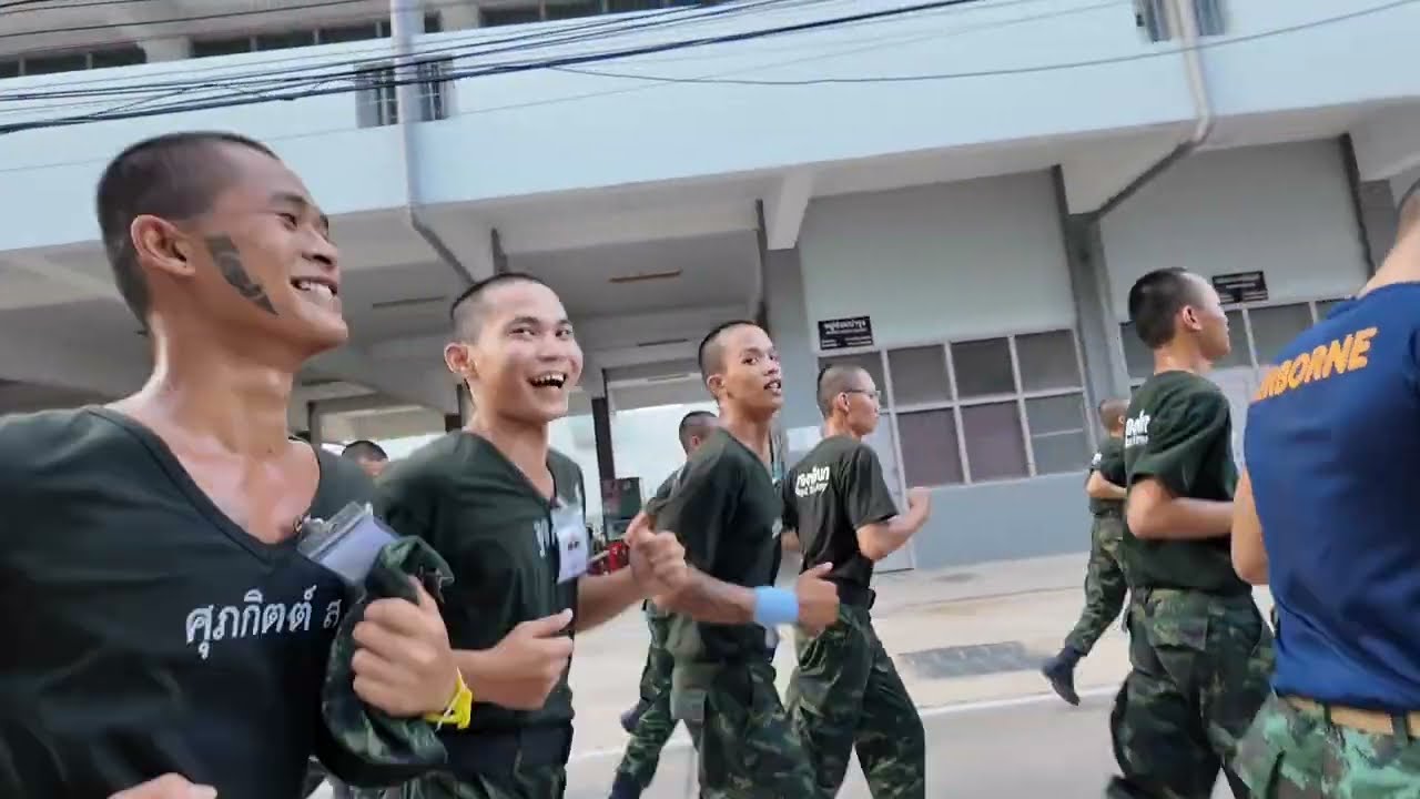 ออกกำลังกายหลังจากการฝึก ทหารใหม่ผลัด1/67