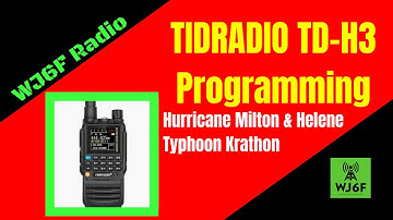 Tidradio TD-H3 Programming