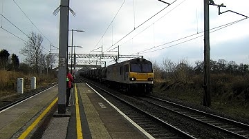(HD) Legend Driver of 92-036 with a 5 tone horn at Acton bridge 20/02/2013