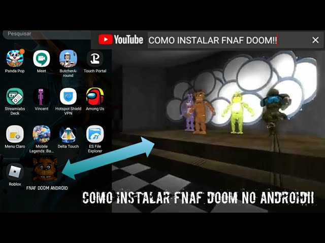 Gente lançou Fnaf doom mobile 😱 Aqui esta o link de tutorial