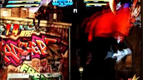 MvC3 : Taskmaster 70% off unblockable with Wesker & Spencer assists