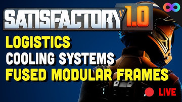 Logistics and starting a MONSTER cooling system/fused modular frame factory!!!! | Satisfactory 1.0