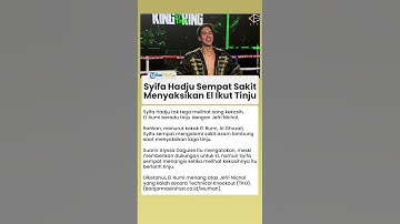 Syifa Hadju Sempat Sakit saat Menyaksikan Pertandingan Tinju El Rumi Melawan Jefri Nichol