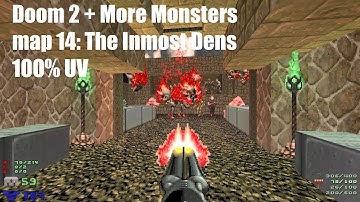 Doom 2 + More Monsters - map 14: The Inmost Dens (100% UV)