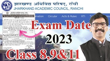 jac class 8,9&11 exam date 2023