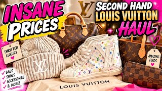 Louis Vuitton haul second hand for CHEAP! Online treasure hunting! #ebay #mercari #louisvuitton