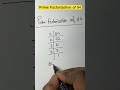 Prime Factorization of 84 #math