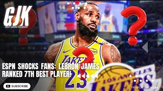 ESPN Shocks Fans: LeBron James Ranked 7th Best Player!