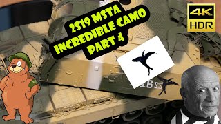 Trumpeter 2s19 MSTA 152mm howitzer CAMO MASKING & MARKINGS part 4 Camo Mud 2020 Part 4